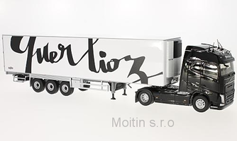 4 Volvo FH Globetrotter, Transport Querlioz, Lastzug-Kühl
